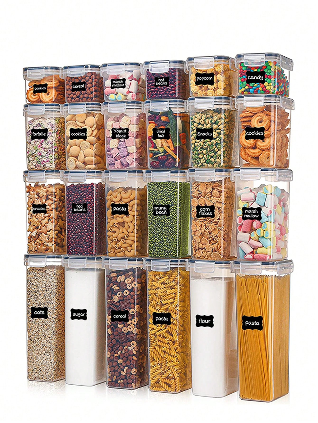 Food Storage In Pantry - 48 buah wadah penyimpanan makanan kedap