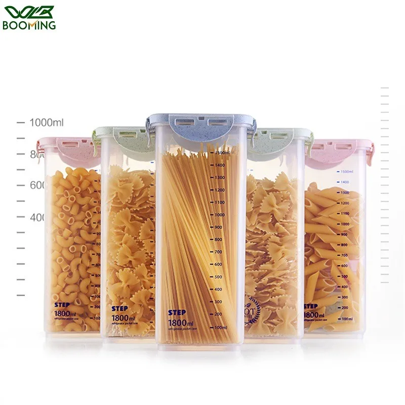 Food Storage Kitchen Container Set - WBBOOMING Kotak Plastik Sehat Kotak Penyimpanan