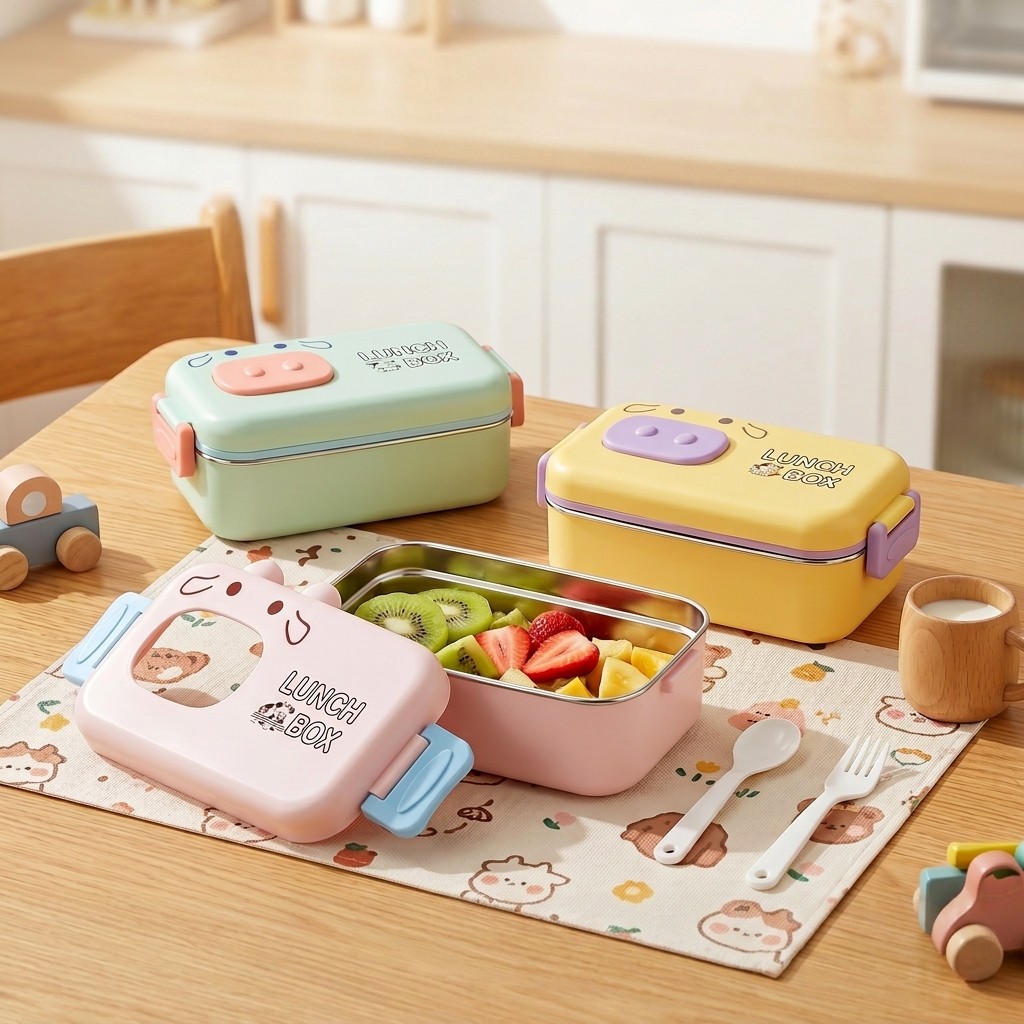 Food Storage Quart - Kotak Bento Baja Tahan Karat 304
