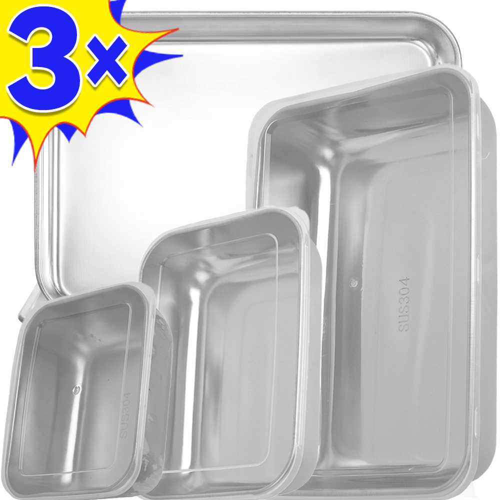 Food Storage Order - Kotak penyimpan makanan Stainless Steel, kotak