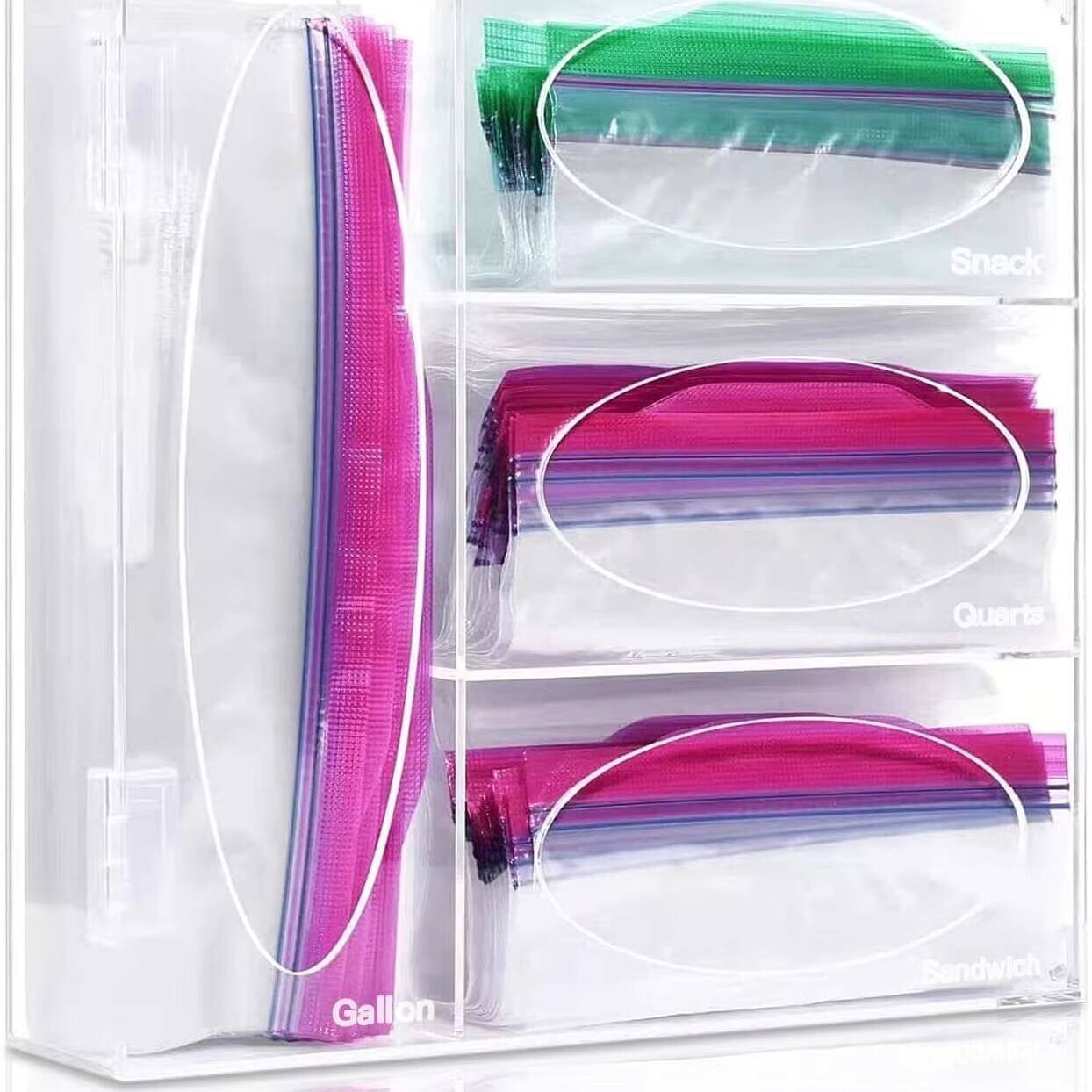 Food Storage Lock Box - Penyimpanan Organizer makanan akrilik 4 lapisan,