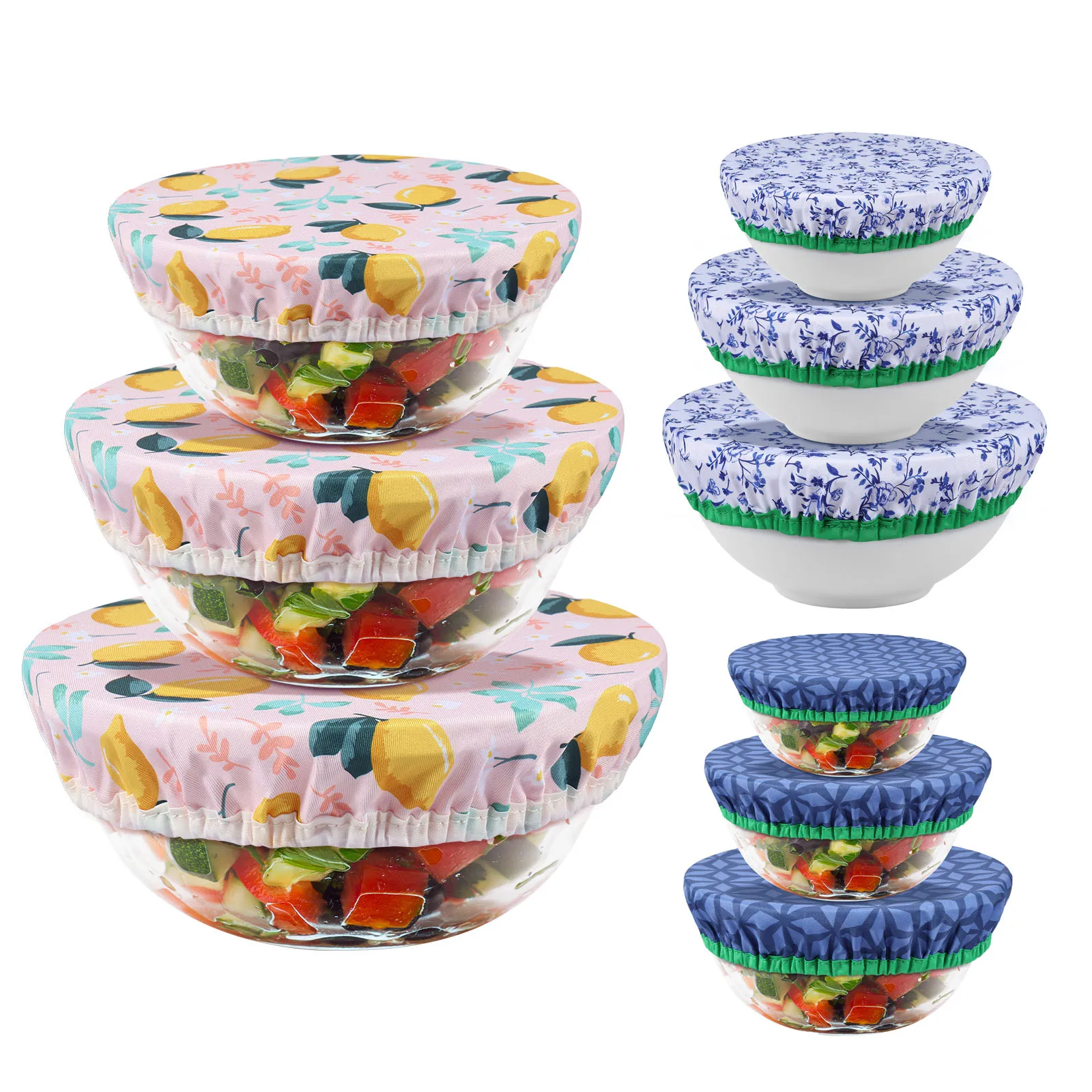 Food Storage Kitchen Container Set - 3 Buah Set Penutup Mangkuk Penutup