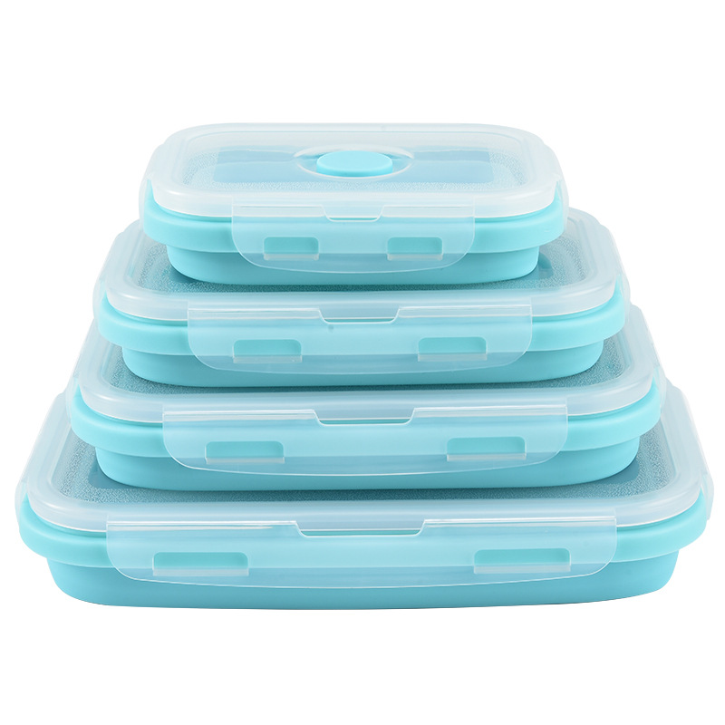 Food Storage Boxes With Lids - Wadah Penyimpanan Makanan Silikon Lipat Dengan