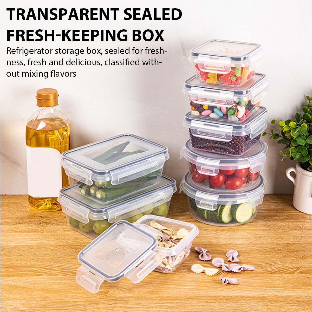 Food Storage Kitchen Container Set - 24Pcs/set Kotak Penyimpanan Makanan Set Wadah