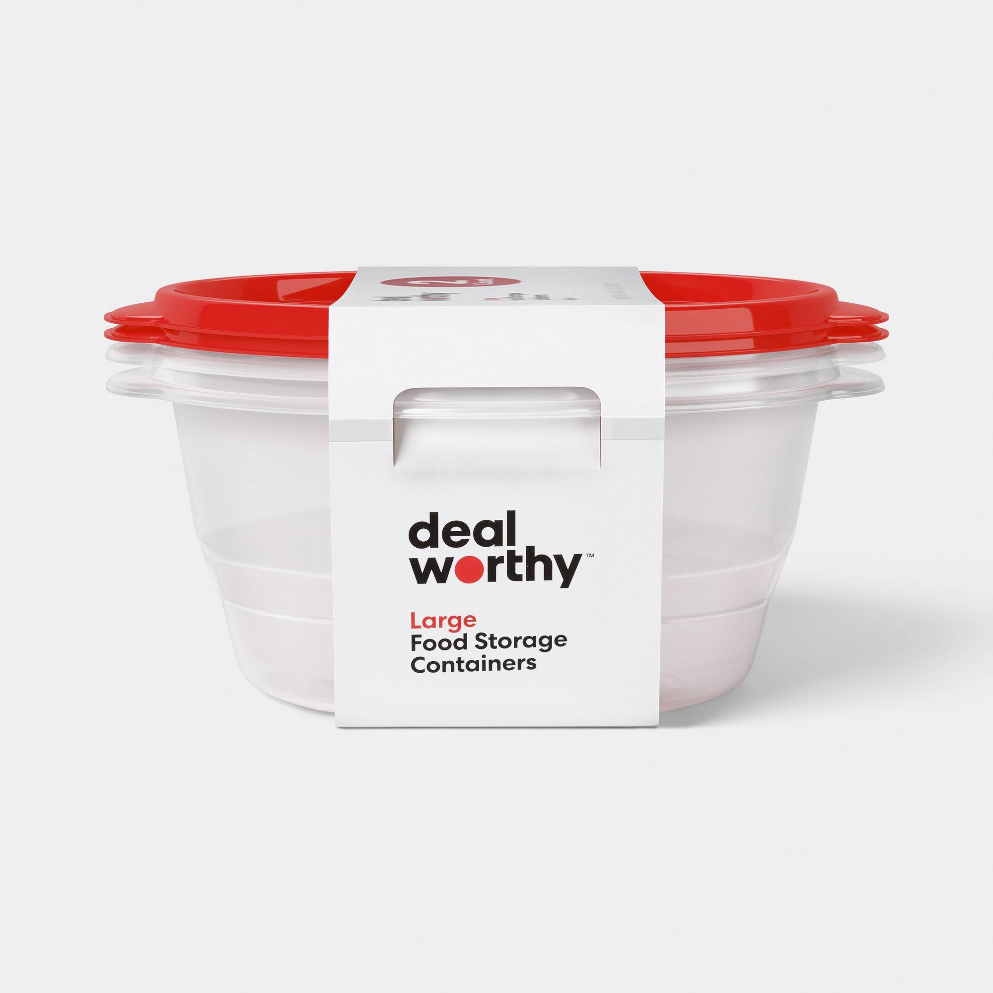 Food Storage In Pantry - Wadah Penyimpanan Makanan Bulat Besar 2ct