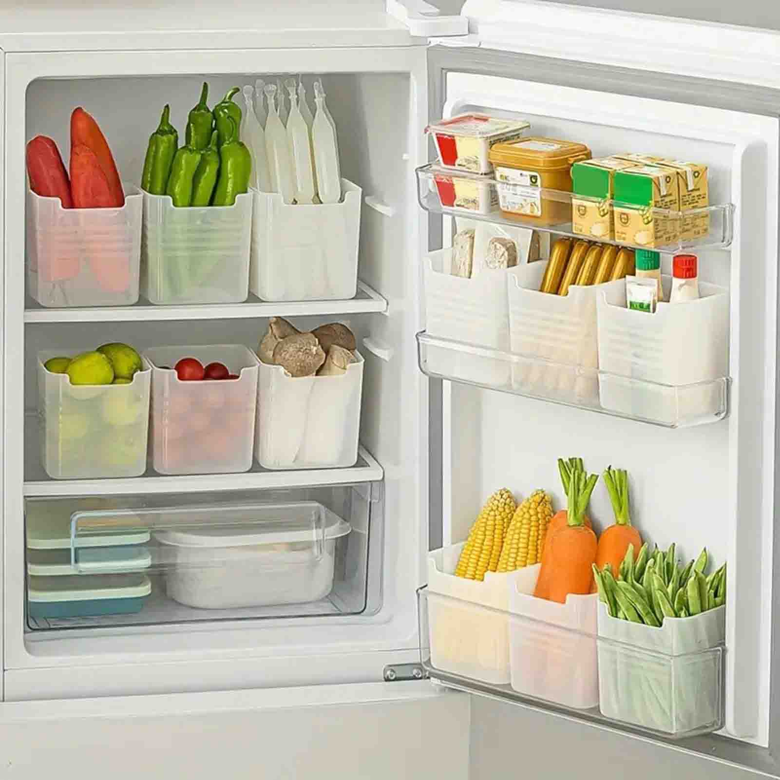 Food Storage Quart - 3 Buah Keranjang Penyimpanan Dapur 10*11*8.5Cm