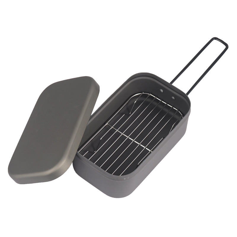 Food Storage Aluminum Containers - Kotak Makan Siang Berkemah Rak Kukus