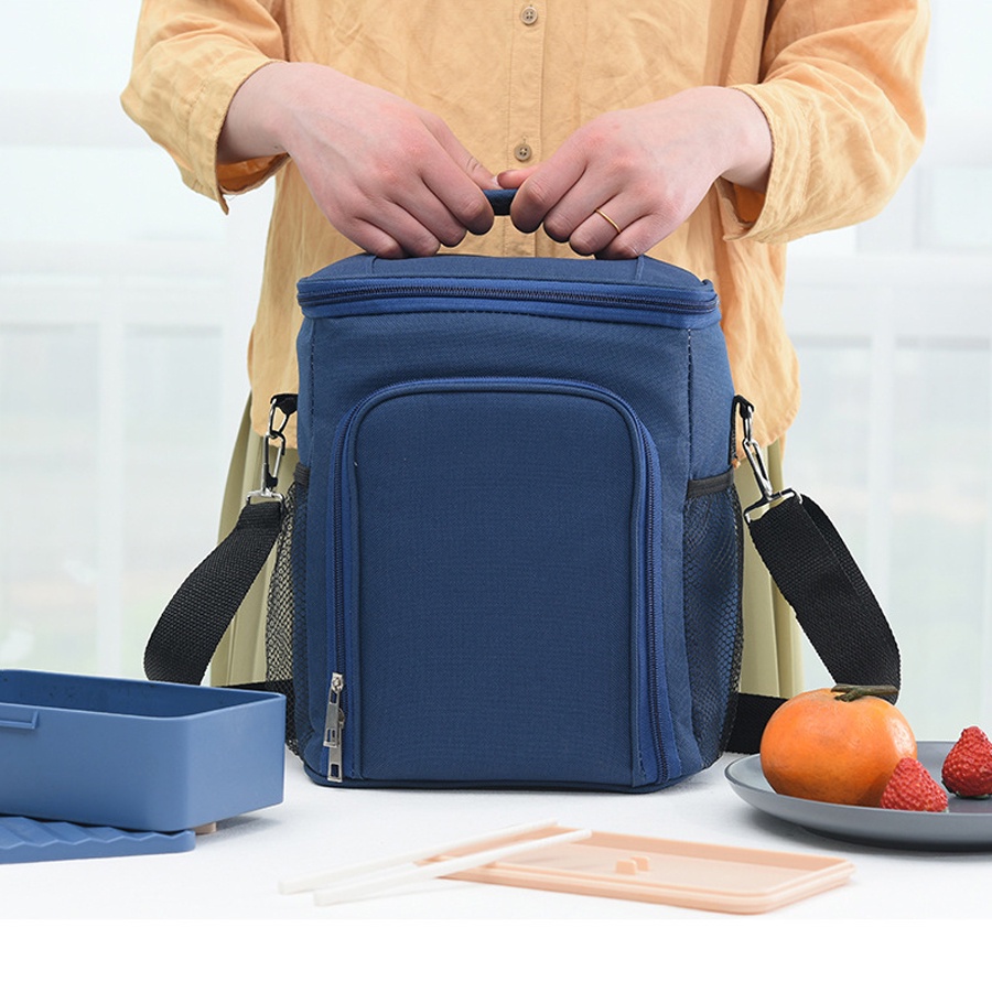 Food Storage Aluminum Containers - Oudoor tas kotak makan siang terisolasi,