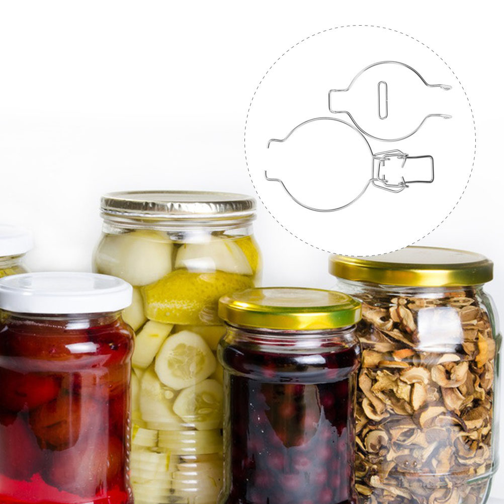 Food Storage Glass Jar - 12 Buah Klem Kawat Stoples Kaca