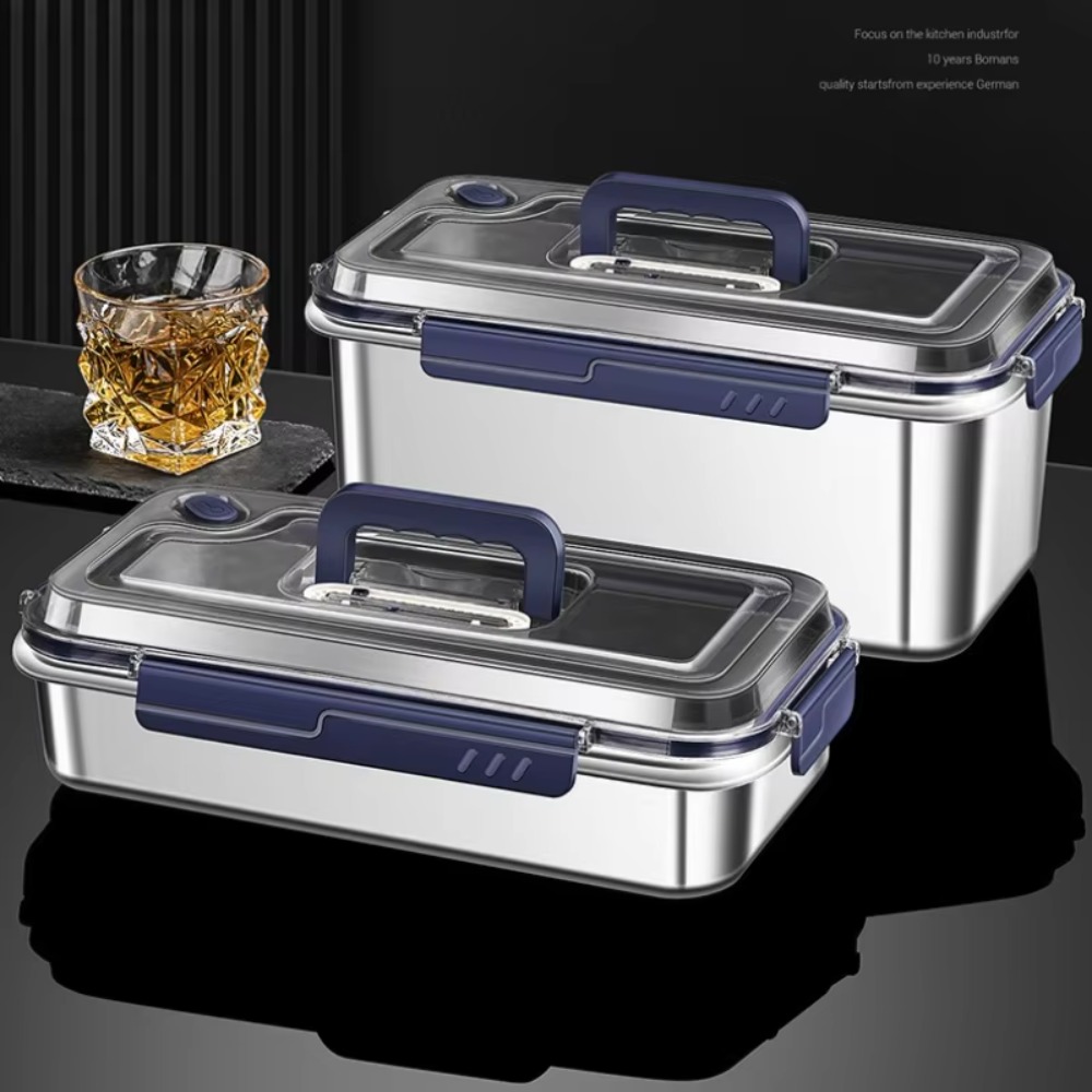 Food Storage Kitchen Container Set - Set Wadah Penyimpanan Makanan dari Baja