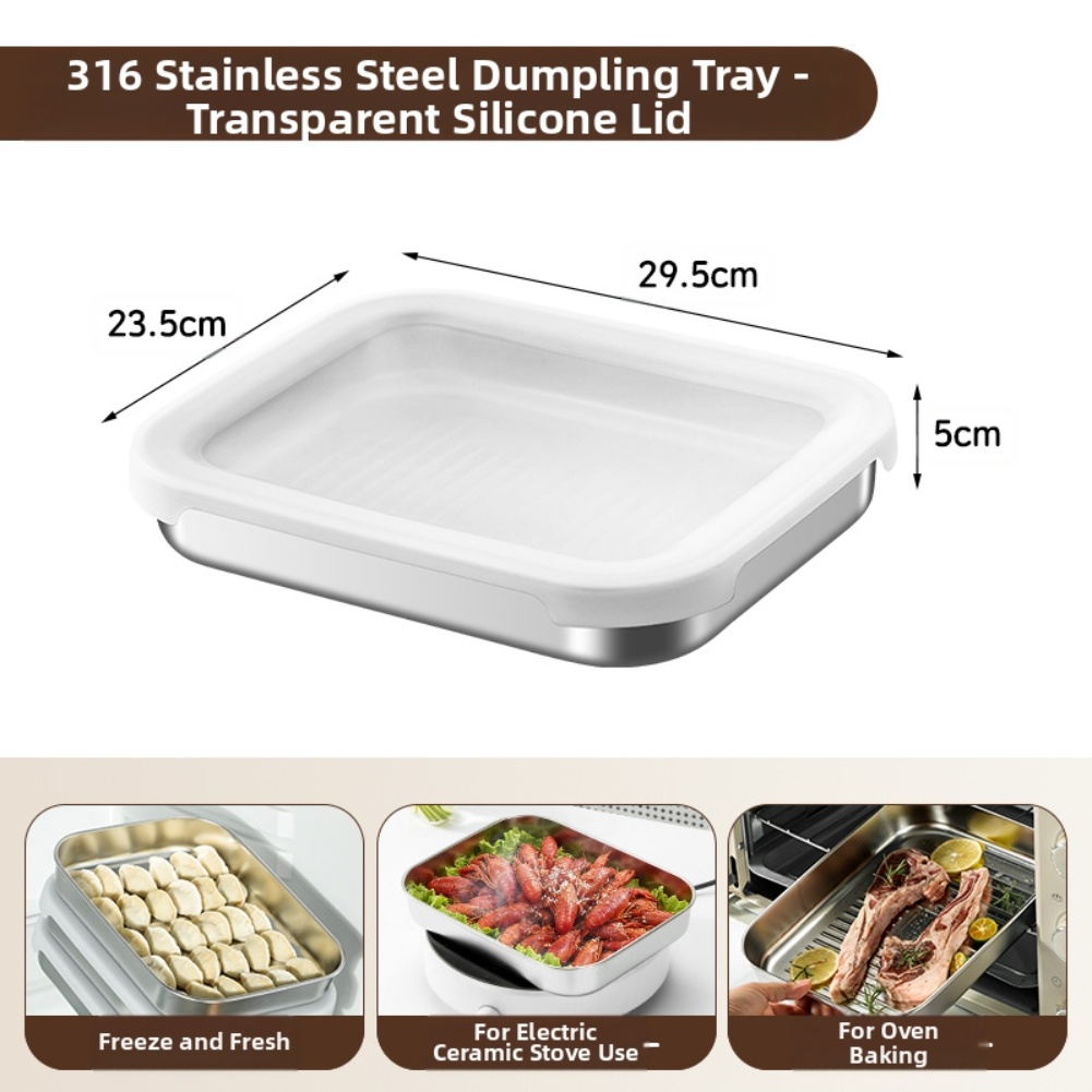 Food Storage Boxes With Lids - Wadah Penyimpanan Makanan Stainless Steel Dengan