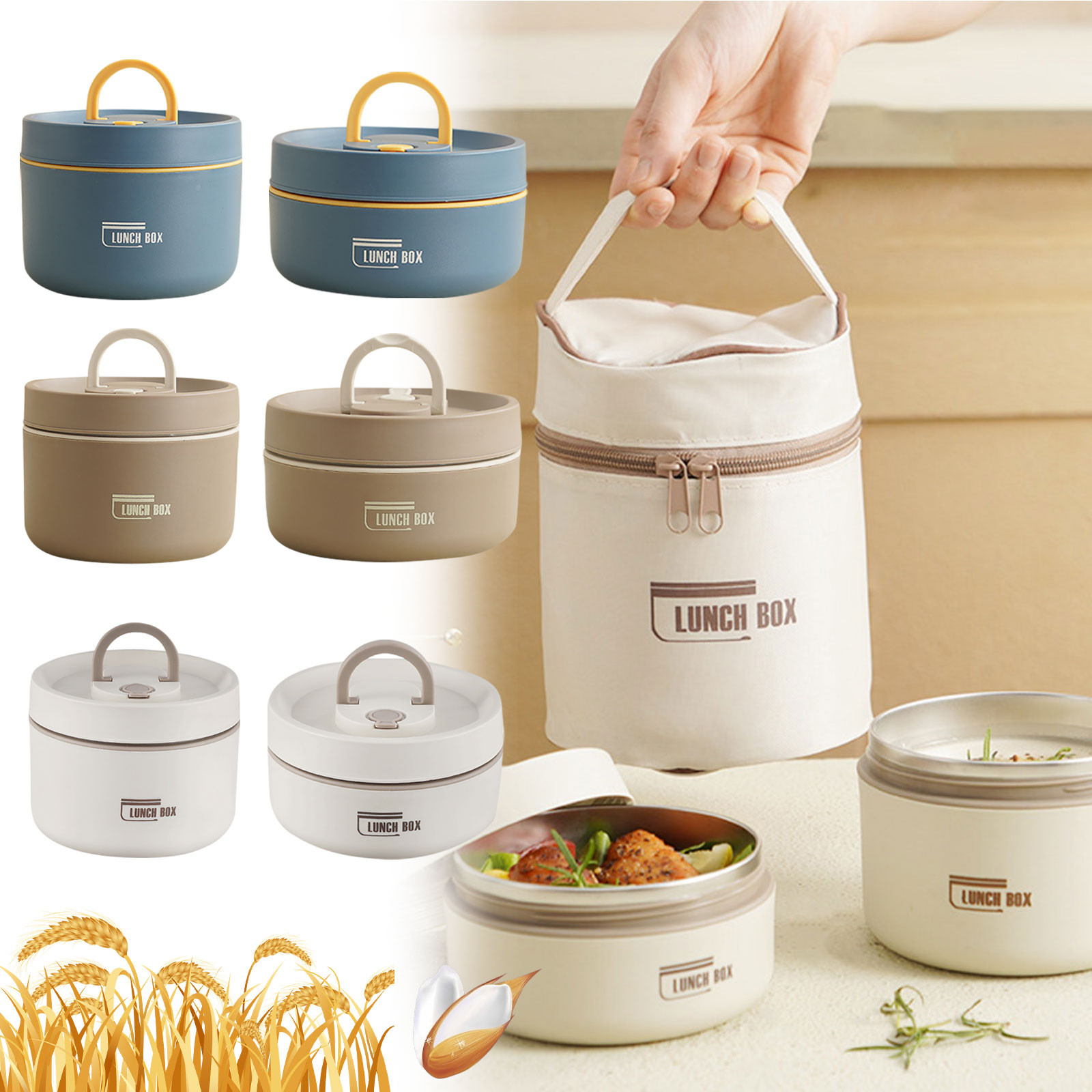 Food Storage Metal Box - Kotak Makan Siang Termal Stainless Steel,
