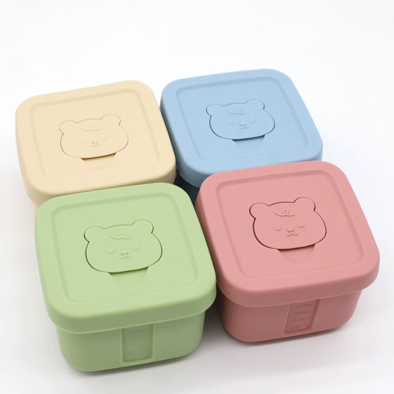 Food Storage Boxes With Lids - Kotak Suplemen Makanan Silikon Kotak Penjaga