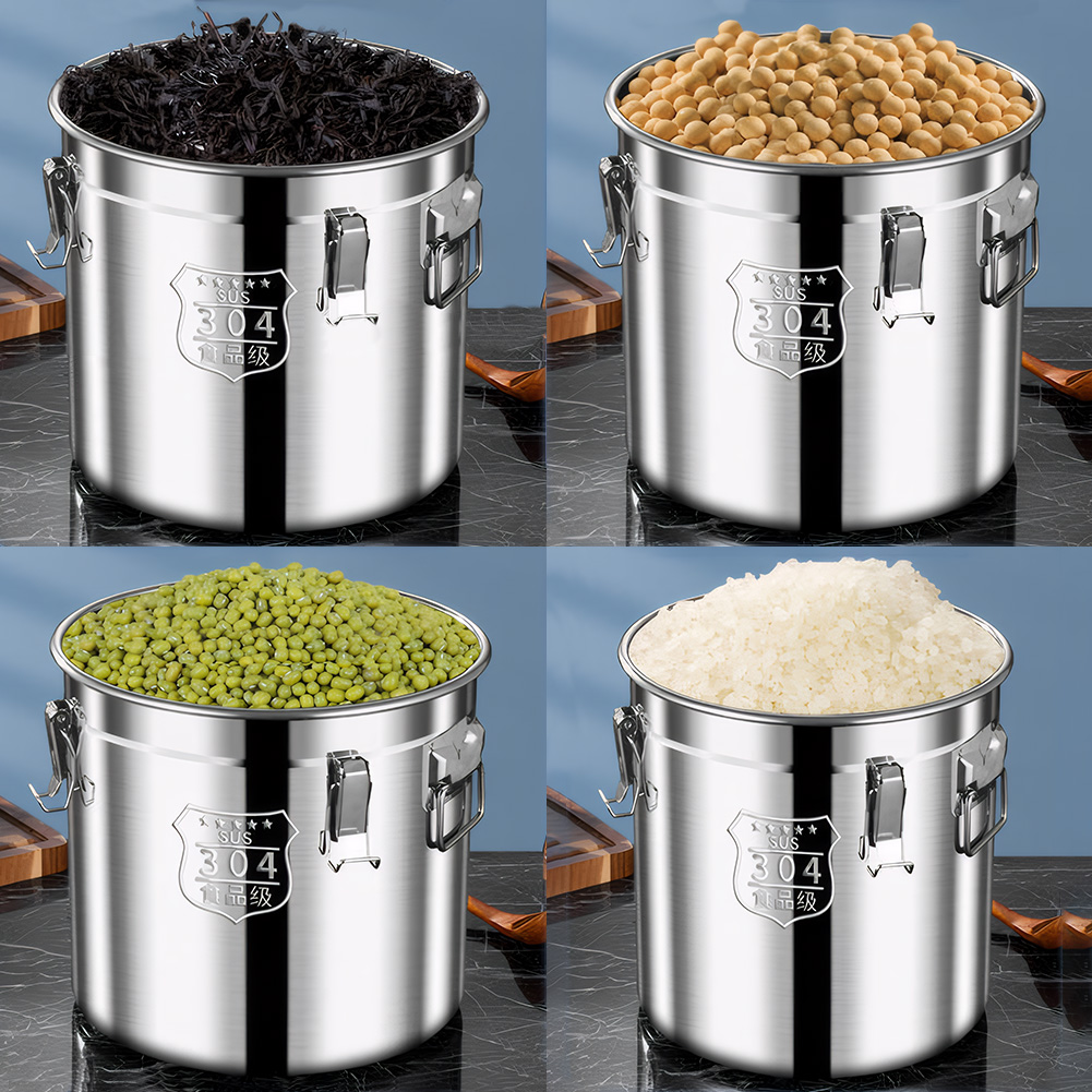 6/12/21/33L Wadah Dapur Stainl - Food Storage For Restaurant ulasan dan harga