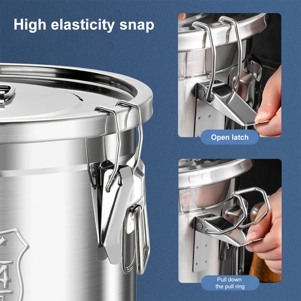 6/12/21/33L Wadah Dapur Stainl - Food Storage For Restaurant ulasan dan harga