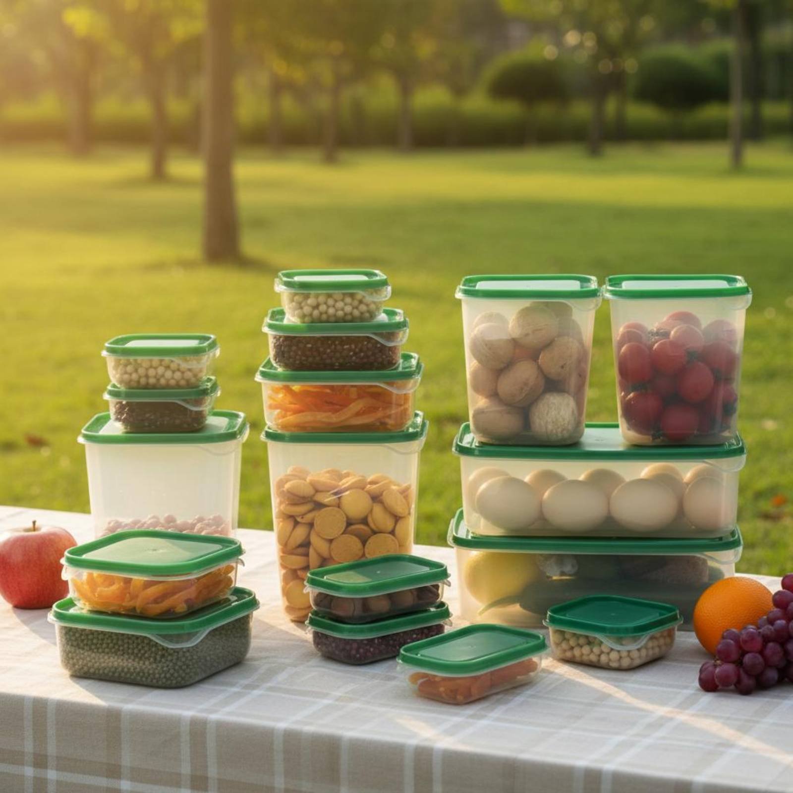 17 Buah Set Kotak Penyimpanan  - Food Storage Boxes With Lids ulasan dan harga