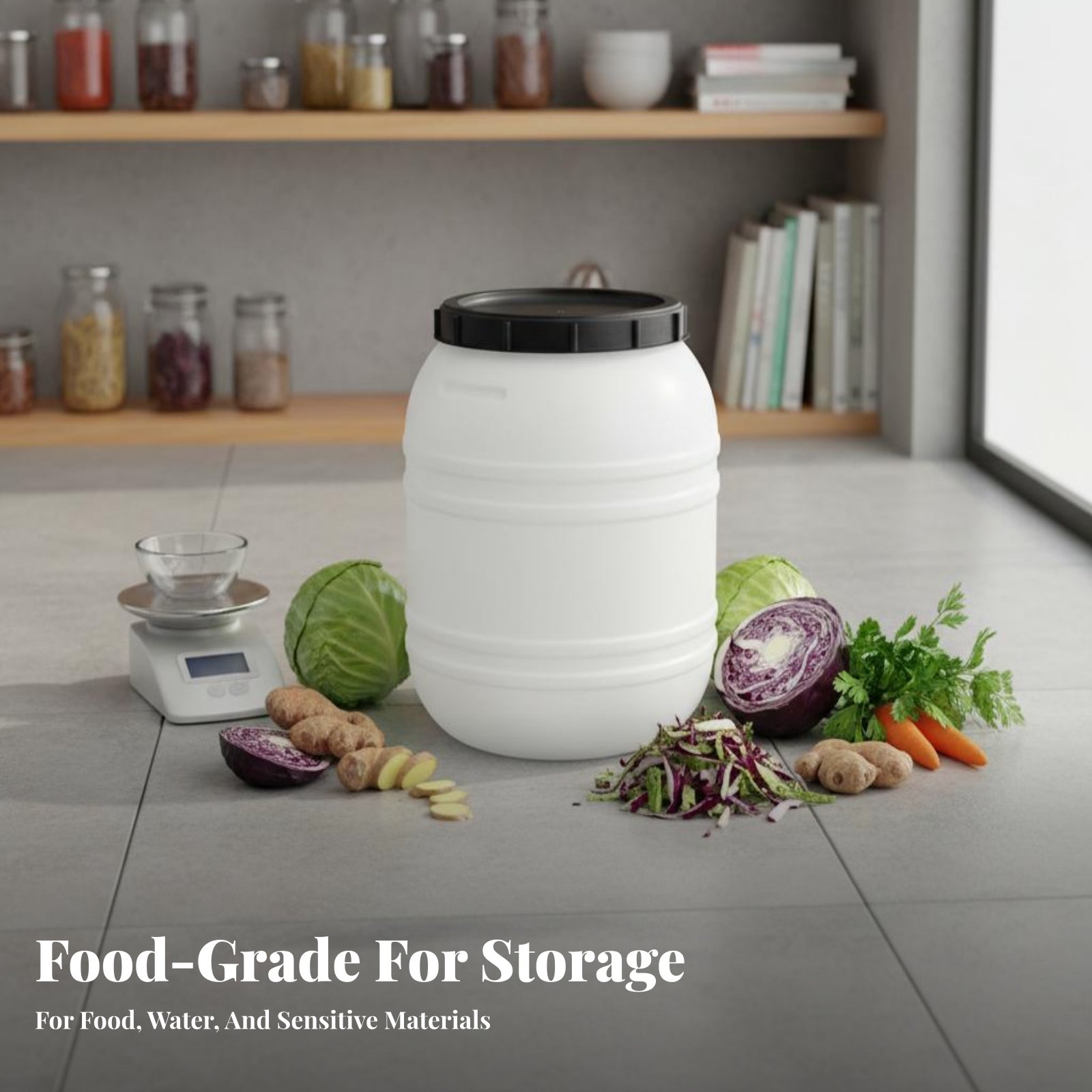 Tutup Kedap Udara untuk Tong P - Food Storage Plastic ulasan dan harga