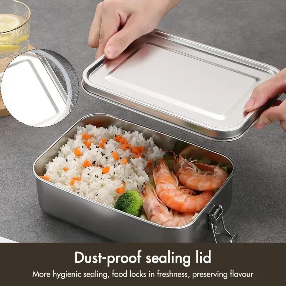 Kotak Bento 850ML Baru dengan  - Food Storage Lock Box ulasan dan harga