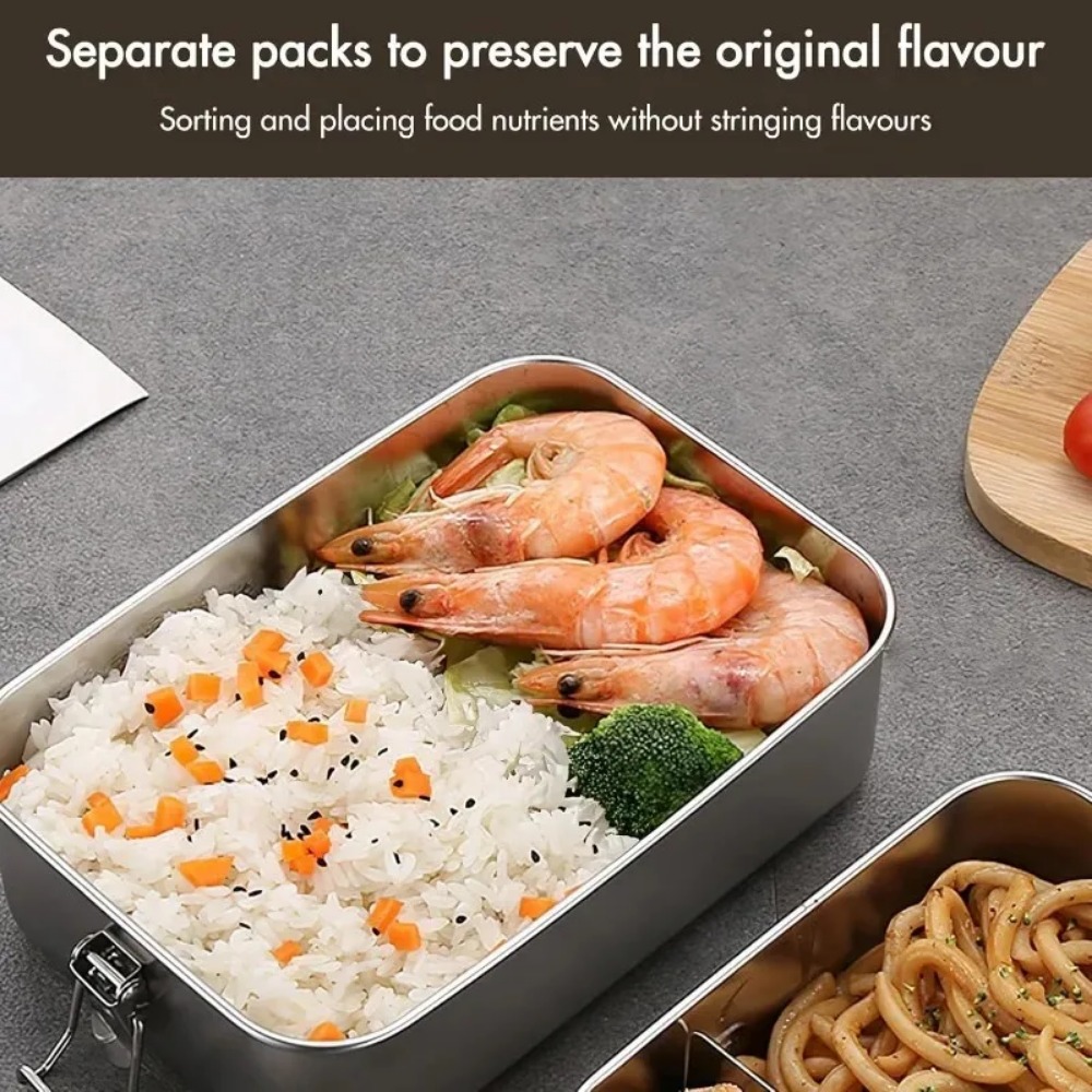 Kotak Bento 850ML Baru dengan  - Food Storage Lock Box ulasan dan harga