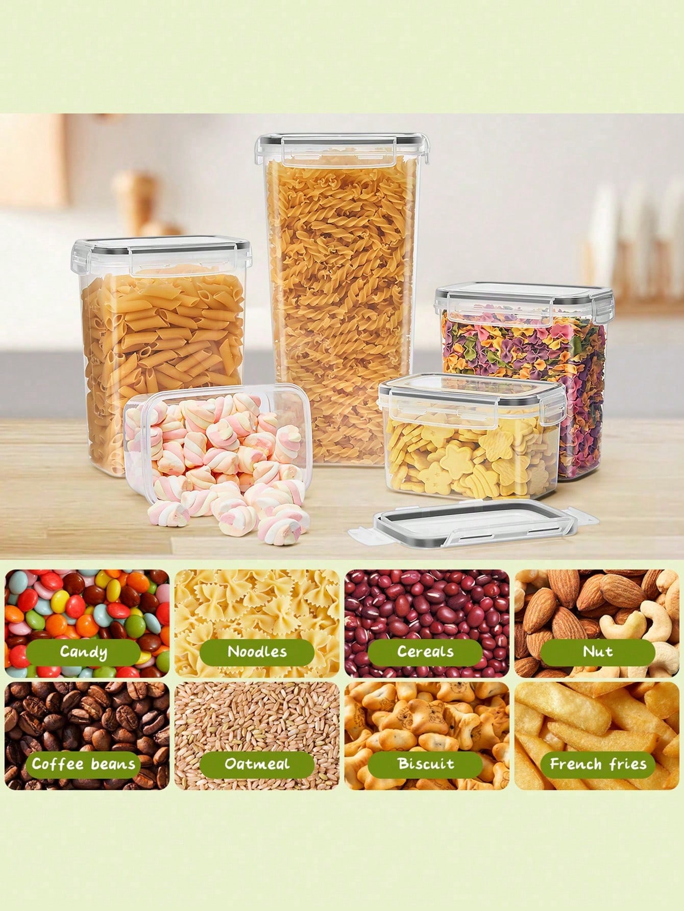 48 buah wadah penyimpanan maka - Food Storage In Pantry ulasan dan harga