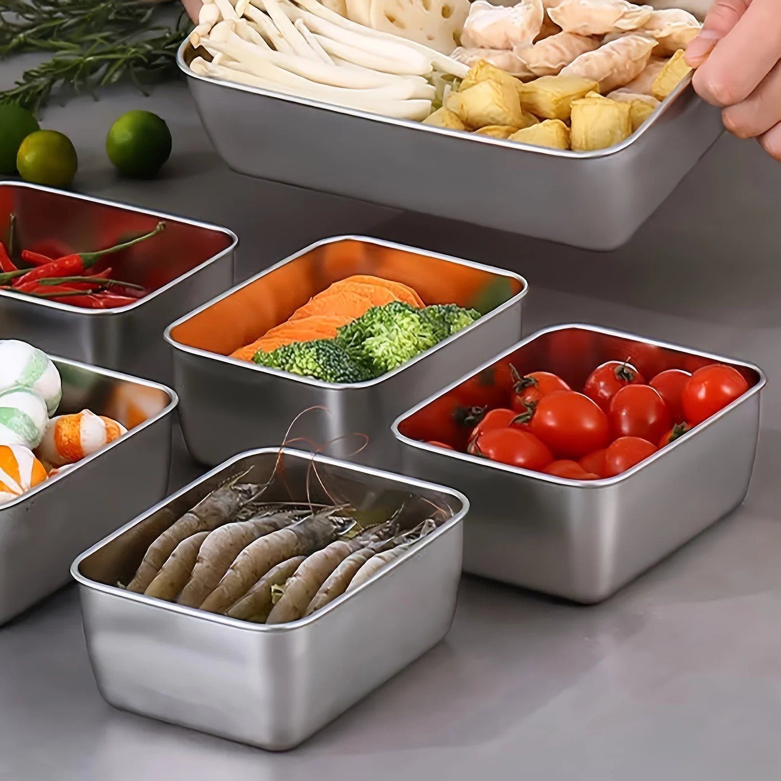 Set Wadah Penyimpanan Makanan  - Food Storage Aluminum Containers ulasan dan harga
