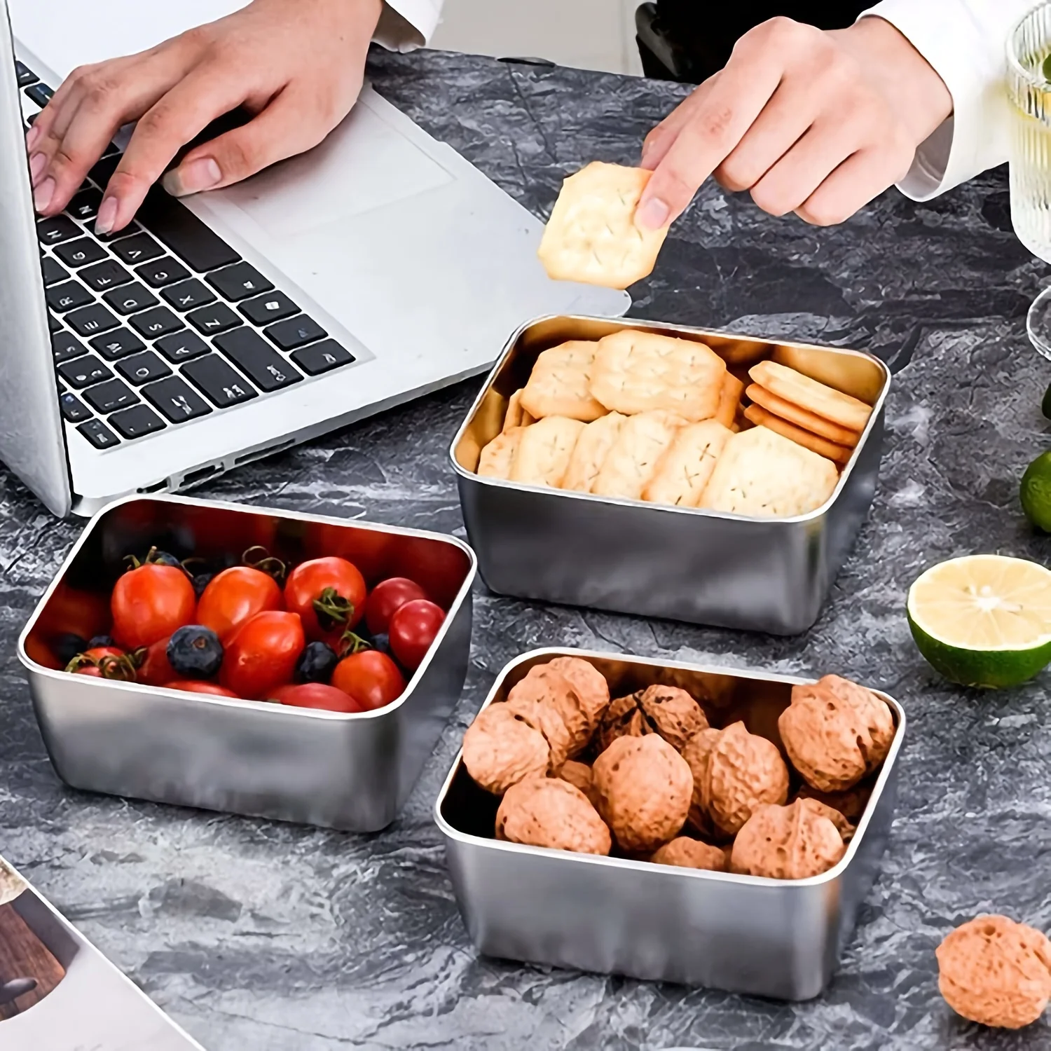 Set Wadah Penyimpanan Makanan  - Food Storage Aluminum Containers ulasan dan harga