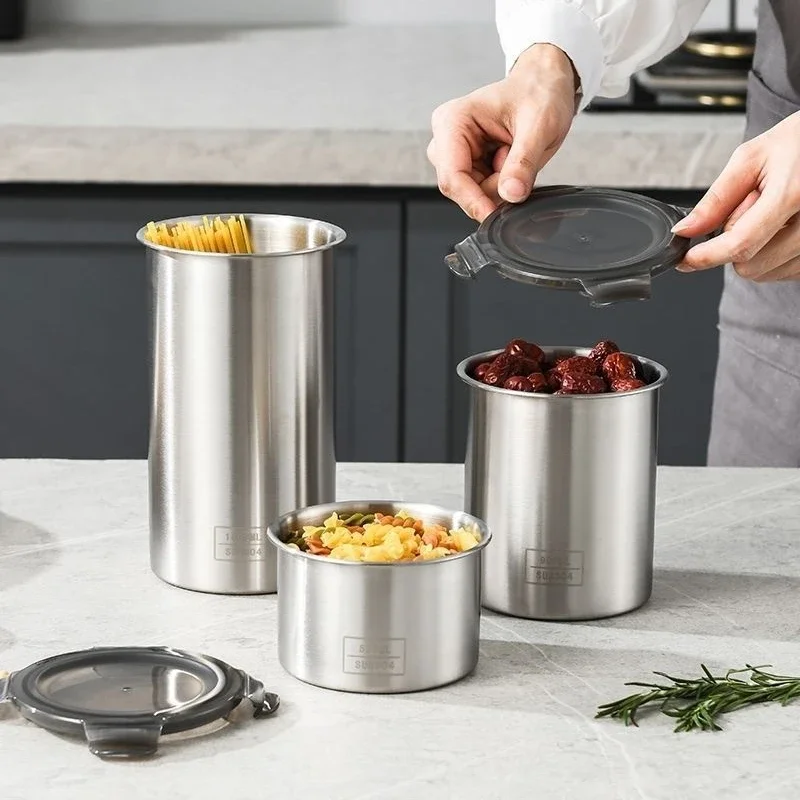 304 wadah kedap udara Stainles - Food Storage Metal Box ulasan dan harga