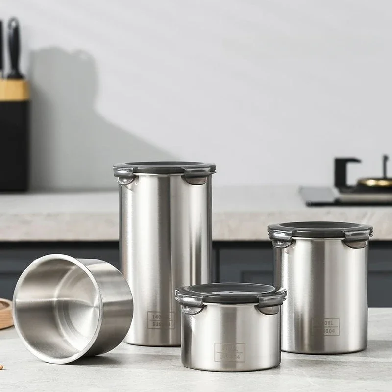 304 wadah kedap udara Stainles - Food Storage Metal Box ulasan dan harga