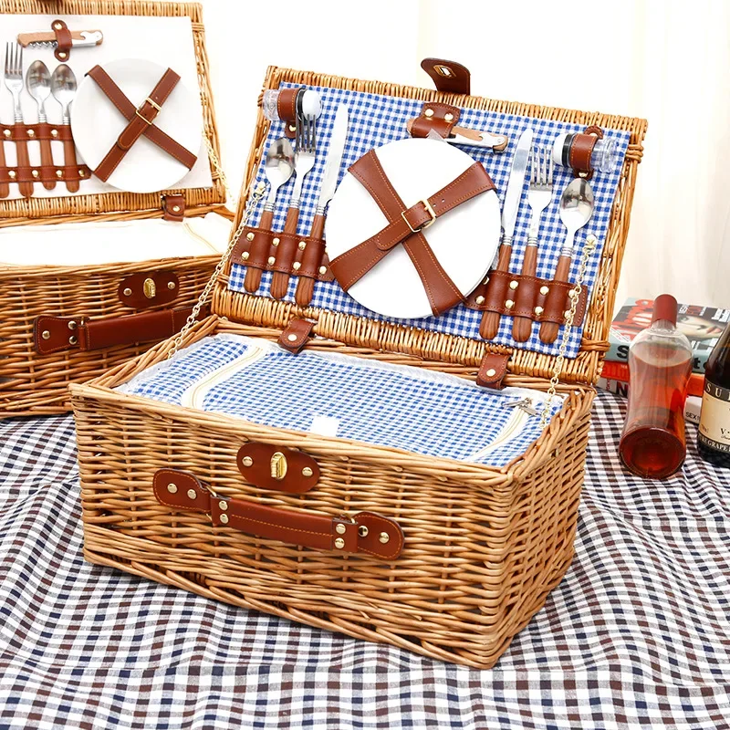 Keranjang Piknik Keluarga, Ker - Food Storage Boxes With Lids ulasan dan harga