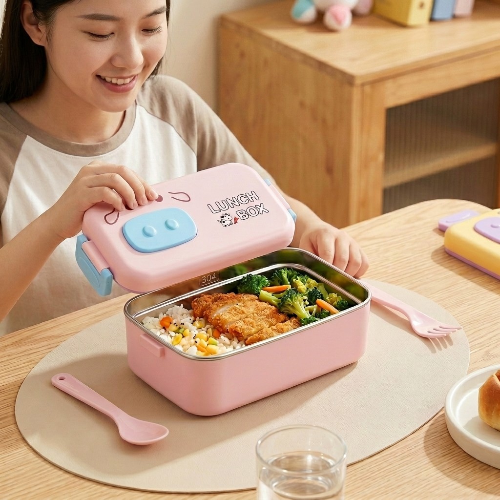 Kotak Bento Baja Tahan Karat 3 - Food Storage Quart ulasan dan harga