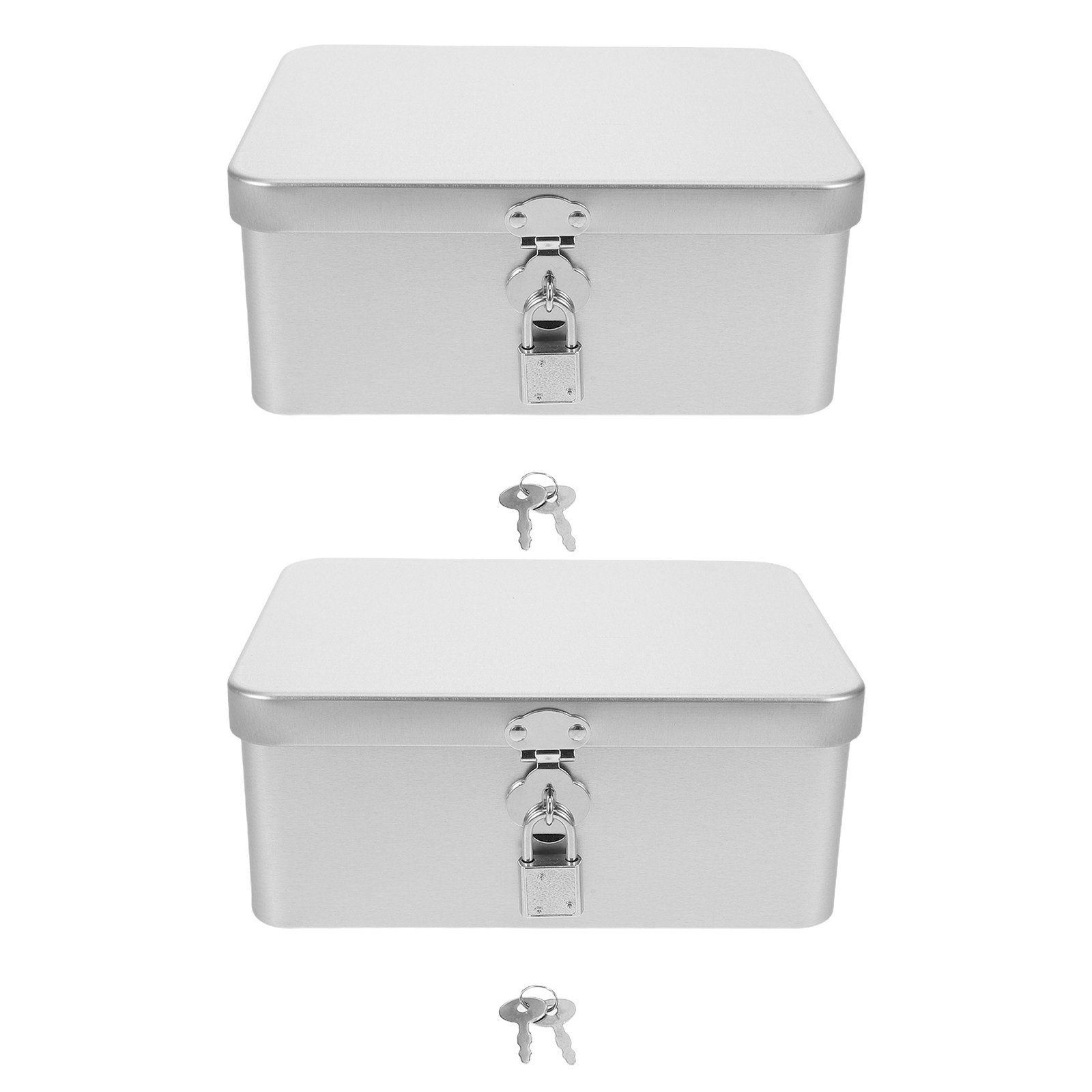 2 Buah Kotak Perhiasan Logam K - Food Storage Lock Box ulasan dan harga