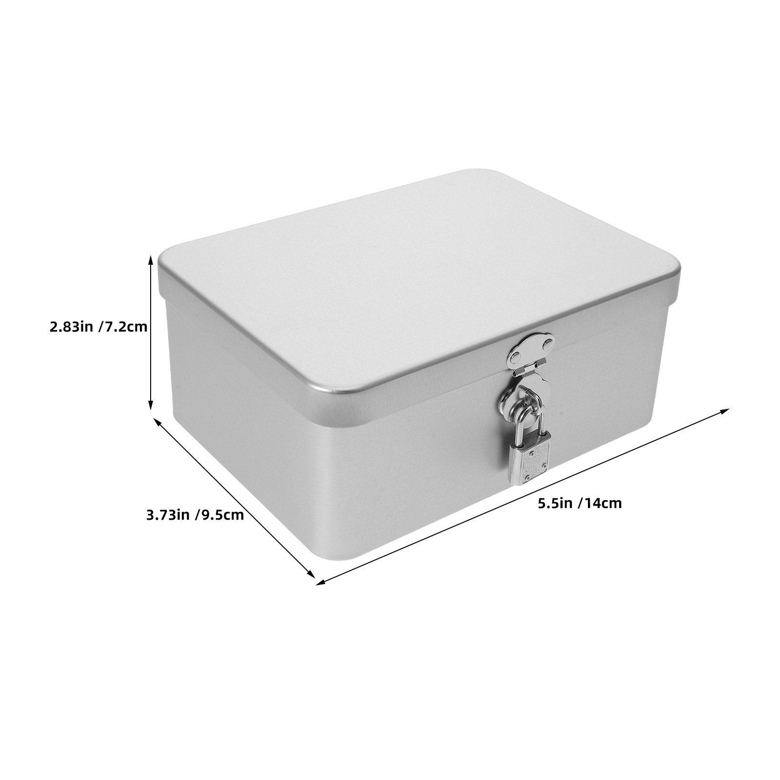 2 Buah Kotak Perhiasan Logam K - Food Storage Lock Box ulasan dan harga
