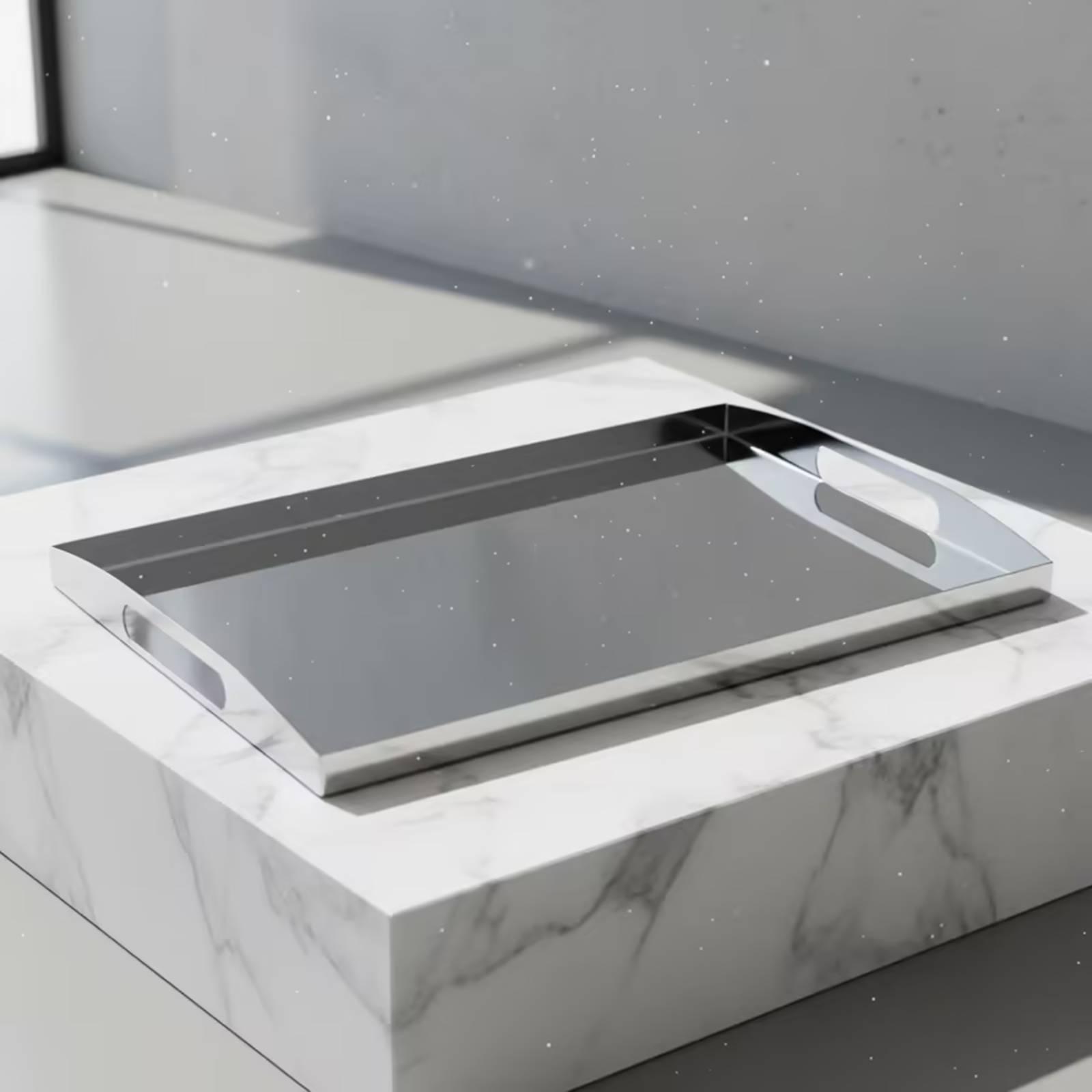 Nampan Baja Tahan Karat Nampan - Storage Food Tray ulasan dan harga