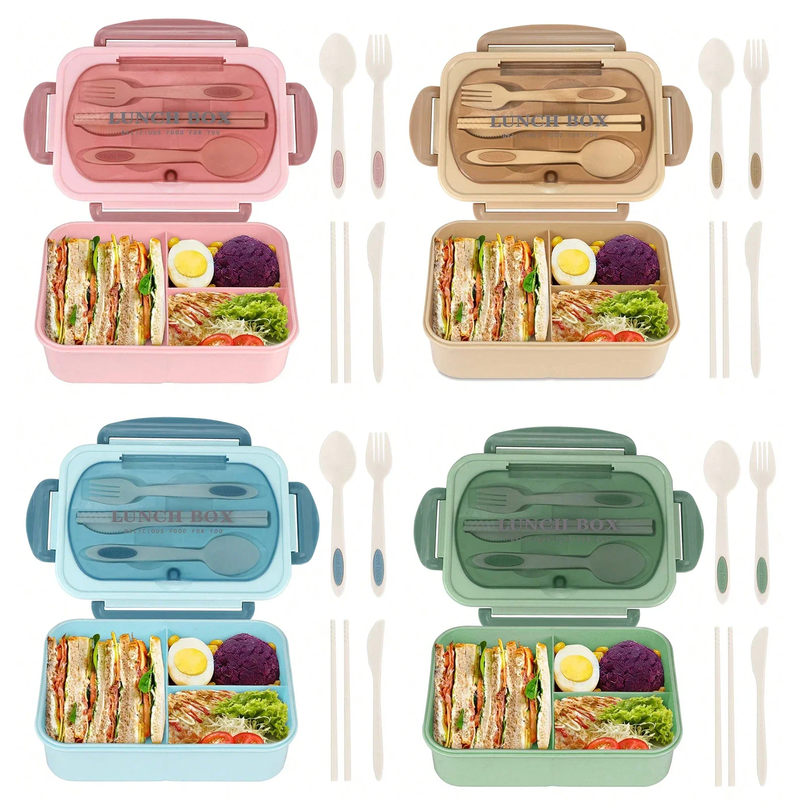 Kotak Bento Dewasa dengan 3 Ko - Food Storage Design ulasan dan harga