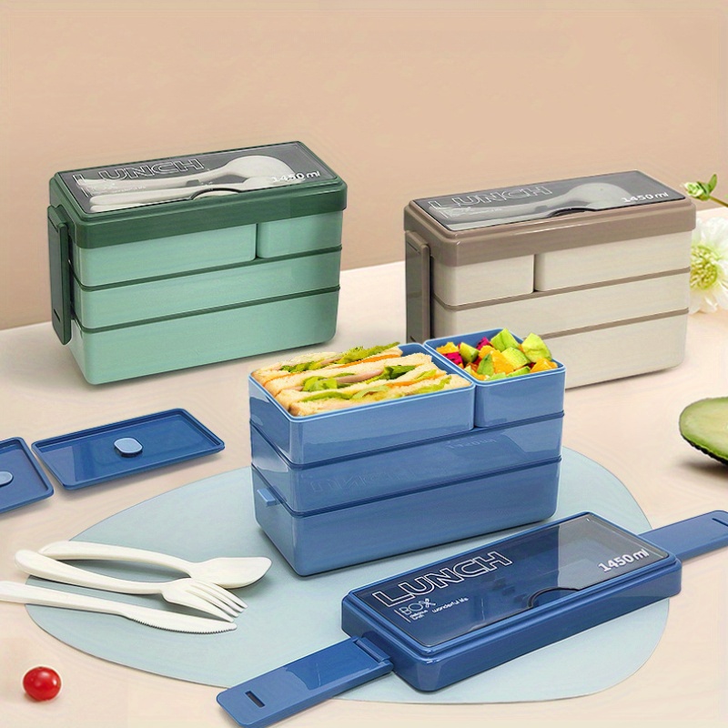 Kotak makan siang Bento 1450ML - Food Storage Design ulasan dan harga