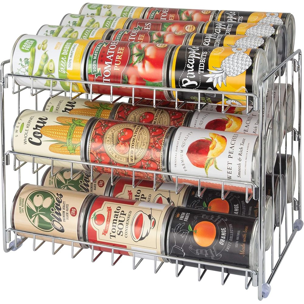 Organizer Kaleng 3 Tingkat |   - Food Storage In Pantry ulasan dan harga