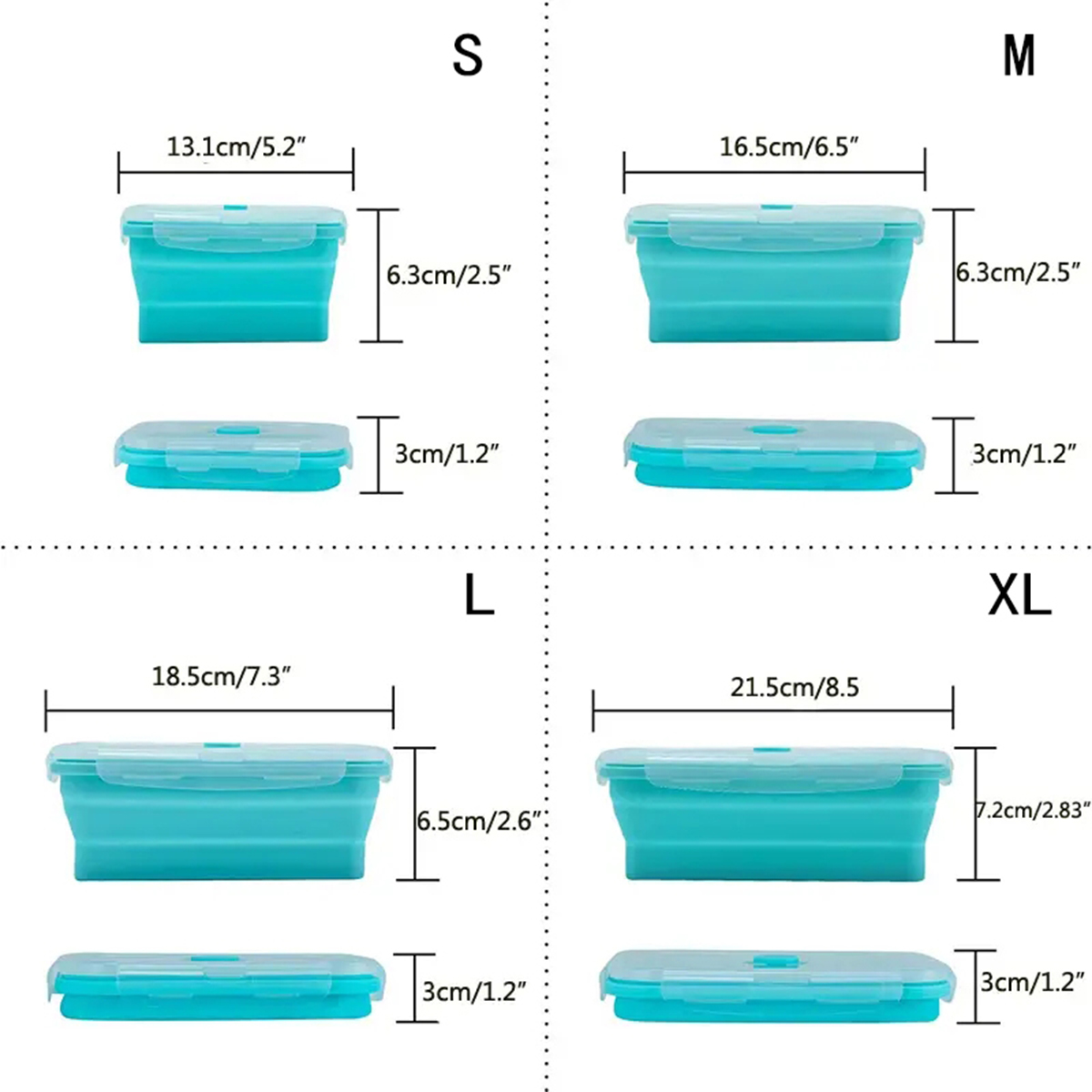 Wadah Penyimpanan Makanan Sili - Food Storage Boxes With Lids ulasan dan harga