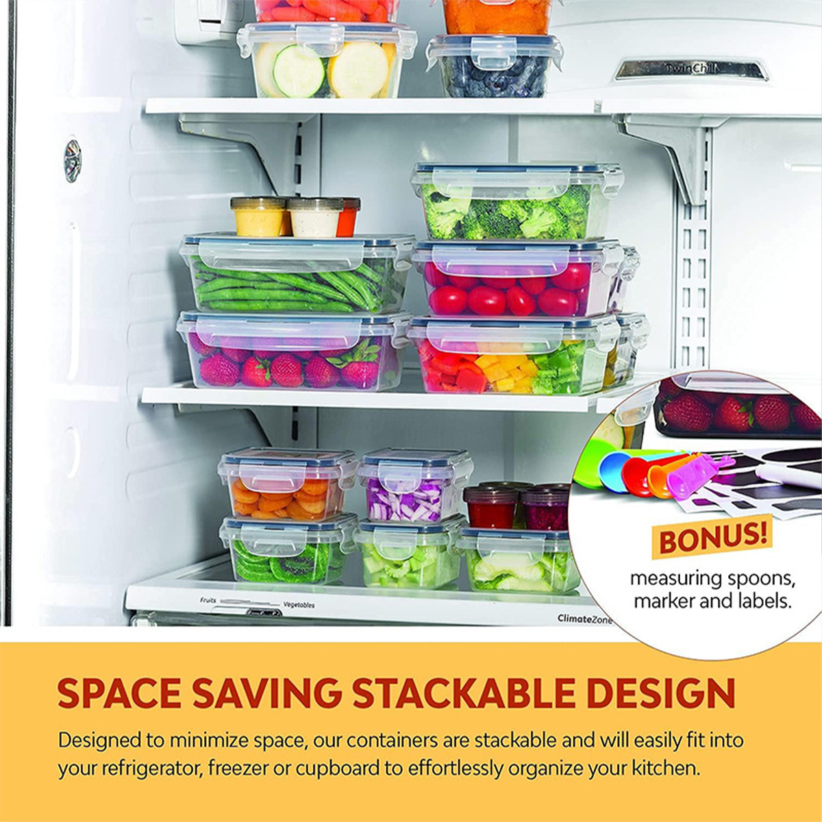 24Pcs/set Kotak Penyimpanan Ma - Food Storage Kitchen Container Set ulasan dan harga