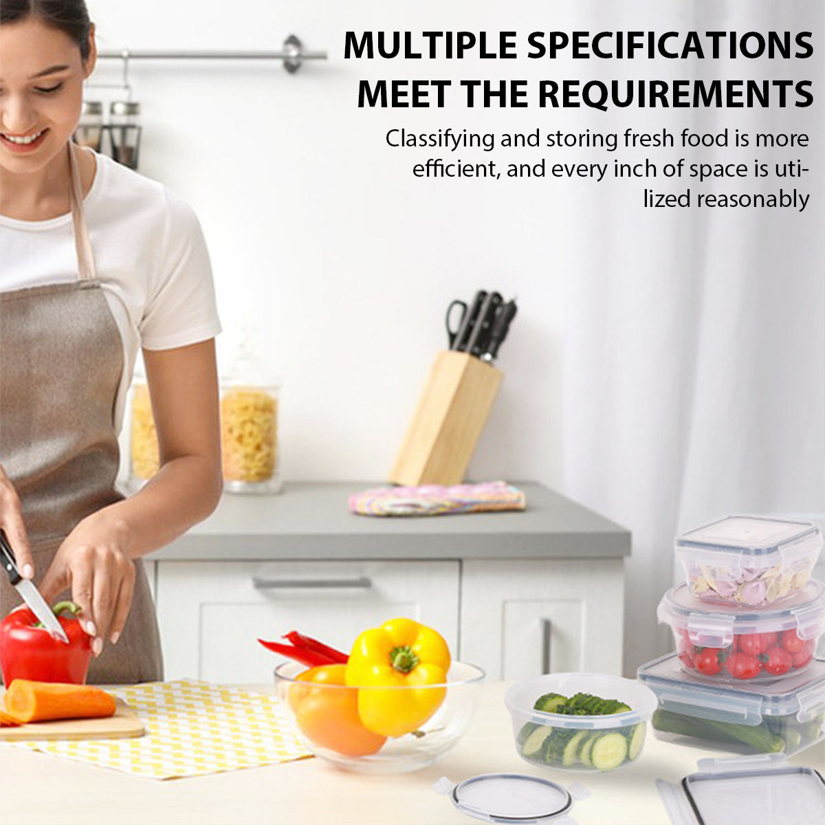 24Pcs/set Kotak Penyimpanan Ma - Food Storage Kitchen Container Set ulasan dan harga
