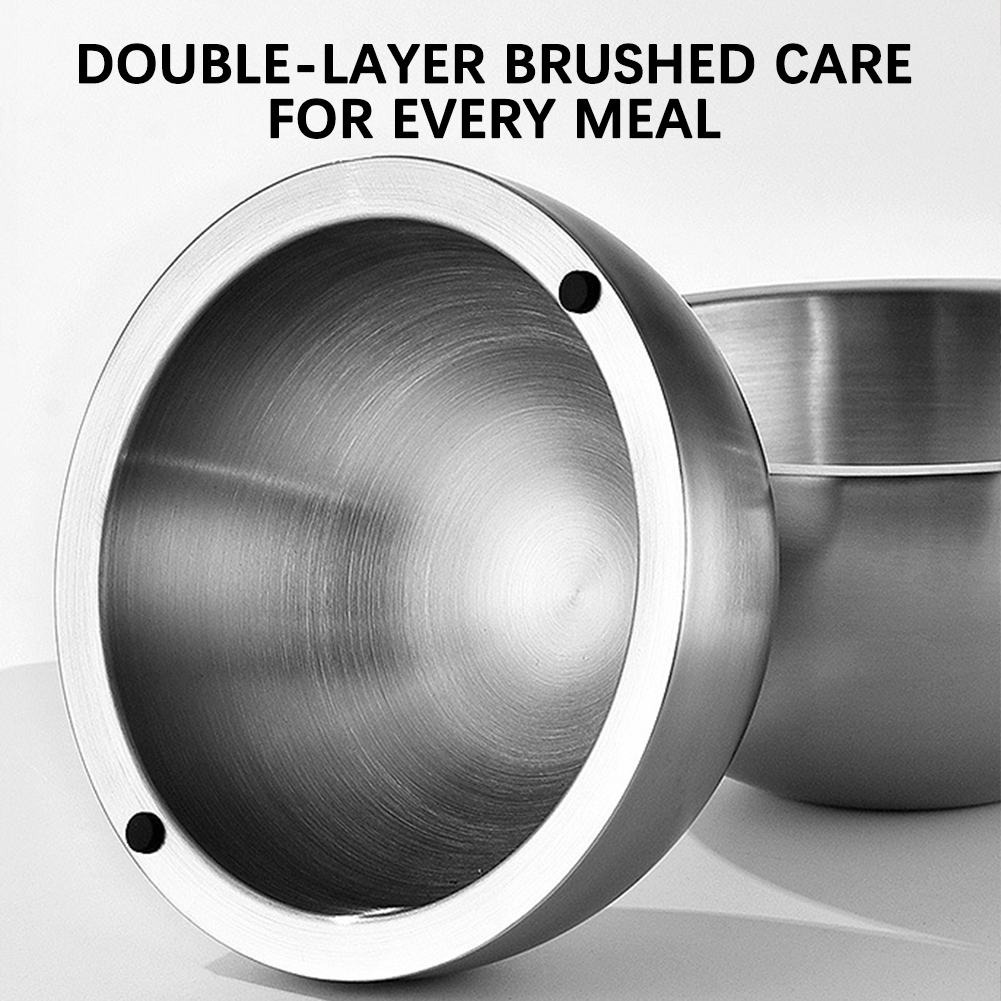 304 Thickened Salad Mixing Bow - Food Storage Metal Box ulasan dan harga
