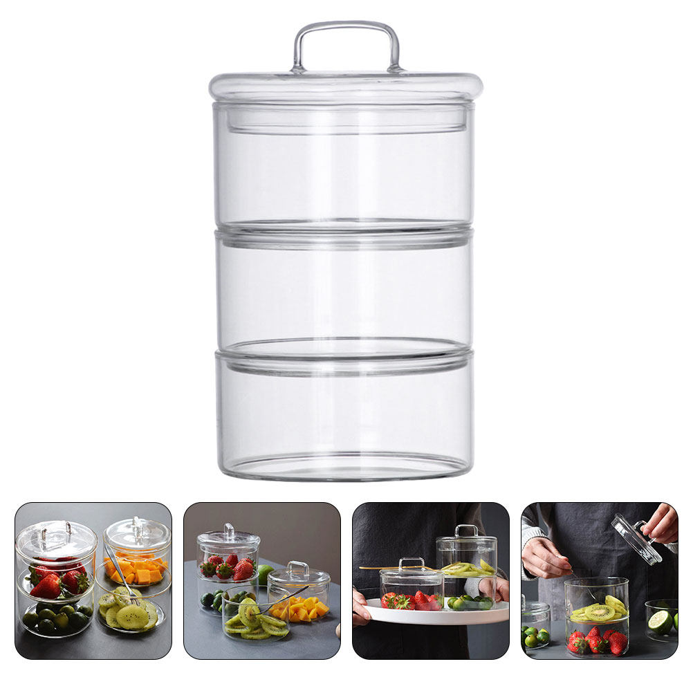1Set Wadah Penyimpanan Kaca Tr - Food Storage Glass Jar ulasan dan harga