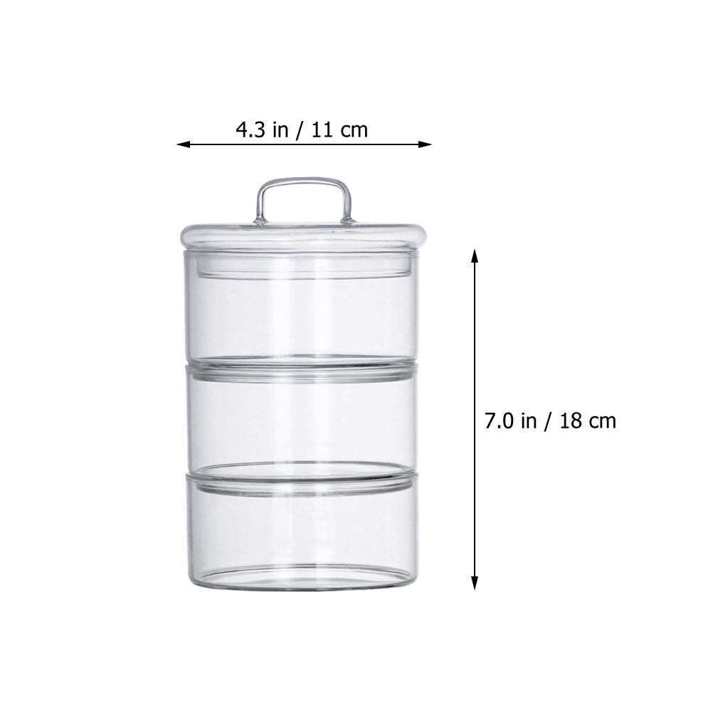 1Set Wadah Penyimpanan Kaca Tr - Food Storage Glass Jar ulasan dan harga