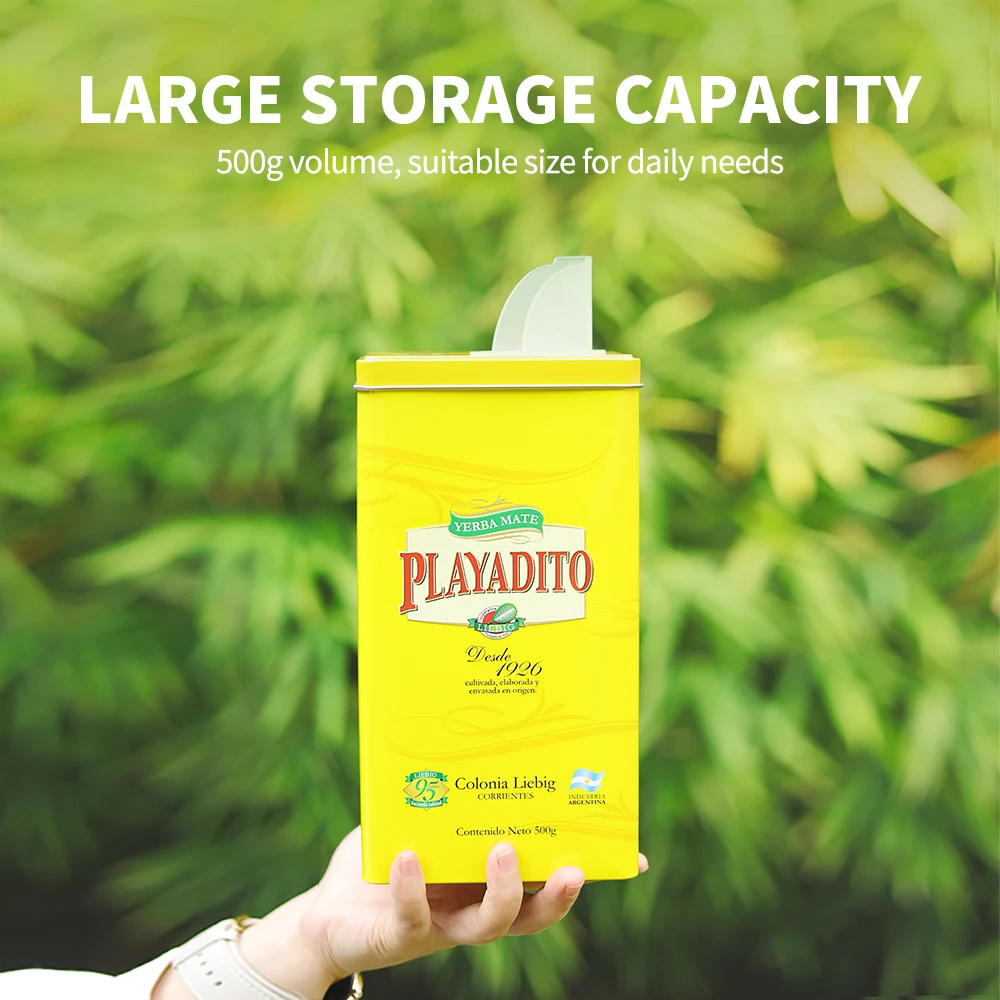 Pengatur dapur 500g dengan tut - Food Storage Metal Box ulasan dan harga
