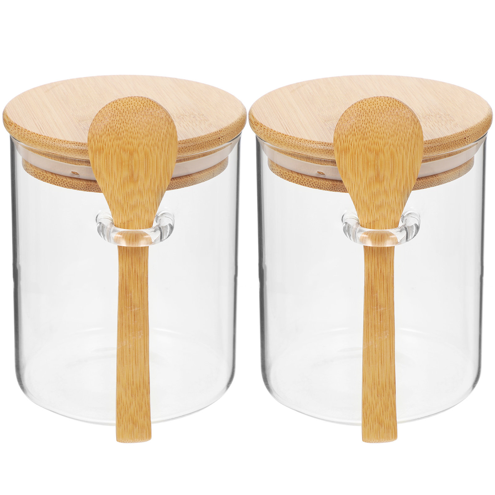 2 Buah Wadah Penyimpanan Tepun - Food Storage Glass Jar ulasan dan harga