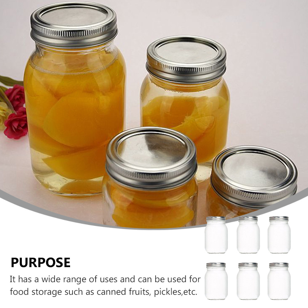 6 Buah Stoples Kaca Bulat Tran - Food Storage Glass Jar ulasan dan harga