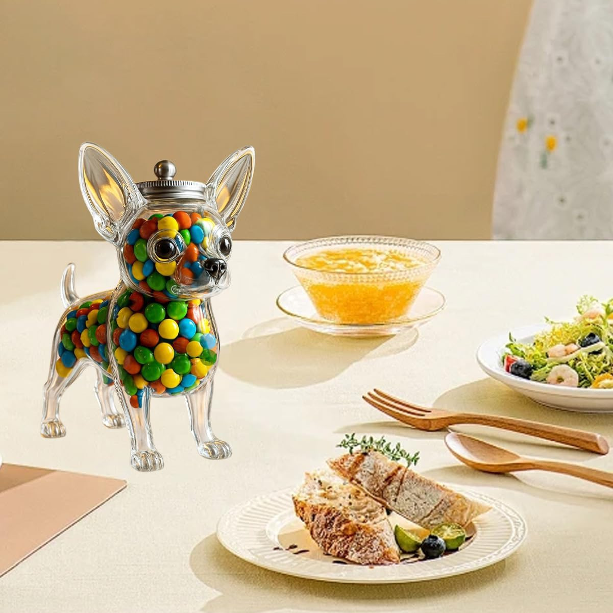 Wadah Berbentuk Chihuahua Peng - Food Storage Kitchen Container Set ulasan dan harga
