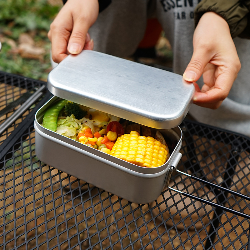 Kotak Makan Siang Berkemah Rak - Food Storage Aluminum Containers ulasan dan harga