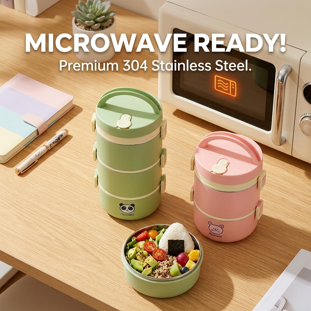 Kotak Makan Siang Termal Stain - Food Storage Design ulasan dan harga