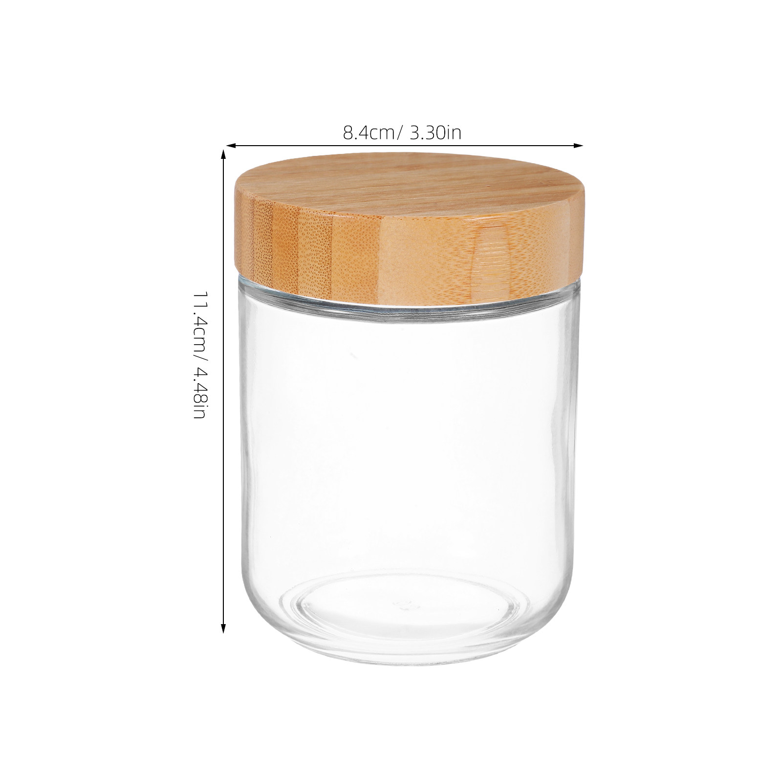 4Pcs Stoples Kaca Transparan d - Food Storage Glass Jar ulasan dan harga