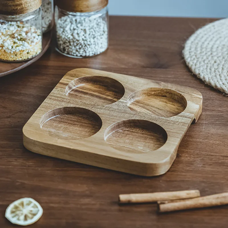 Wadah makanan tutup kayu, wada - Food Storage Kitchen Container Set ulasan dan harga